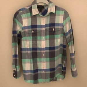 JCrew plaid long sleeve shirt